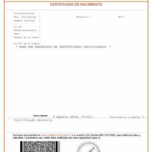 Acte de Naissance (Équateur)