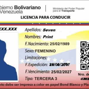 Permis de Conduire (Venezuela)